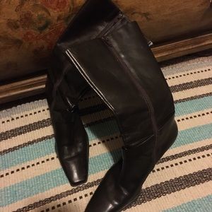 Franco Sarta brown leather boot, 7 1/2 M